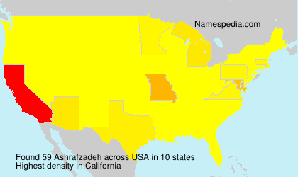 Surname Ashrafzadeh in USA Surname Ashrafzadeh in USA