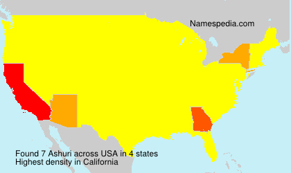 Surname Ashuri in USA Surname Ashuri in USA