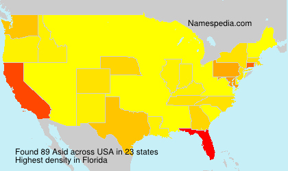 Surname Asid in USA Surname Asid in USA