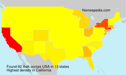Surname Asik in USA Surname Asik in USA