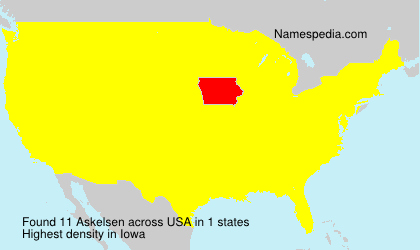 Surname Askelsen in USA