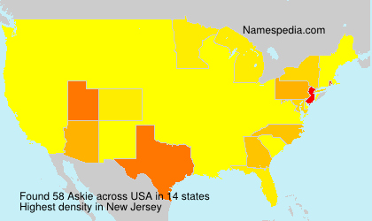 Surname Askie in USA Surname Askie in USA