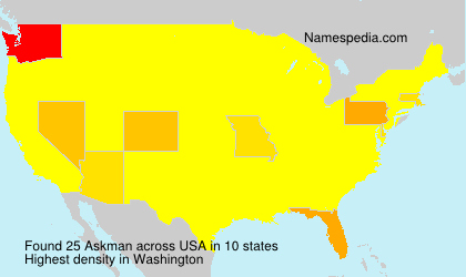 Surname Askman in USA Surname Askman in USA