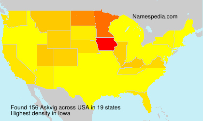 Surname Askvig in USA Surname Askvig in USA