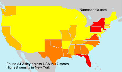Surname Asley in USA