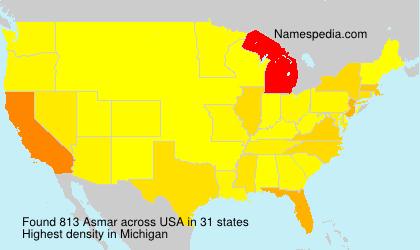 Surname Asmar in USA Surname Asmar in USA