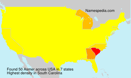 Surname Asmer in USA Surname Asmer in USA