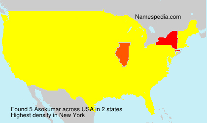Surname Asokumar in USA