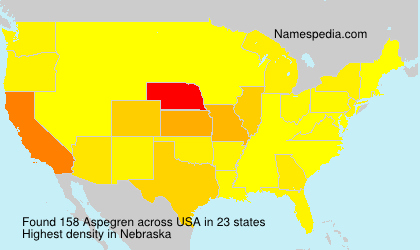 Surname Aspegren in USA Surname Aspegren in USA