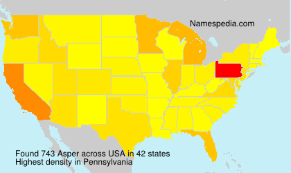 Surname Asper in USA Surname Asper in USA