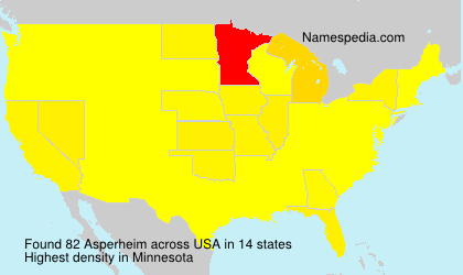 Surname Asperheim in USA Surname Asperheim in USA