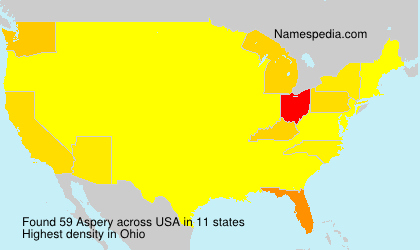 Surname Aspery in USA Surname Aspery in USA