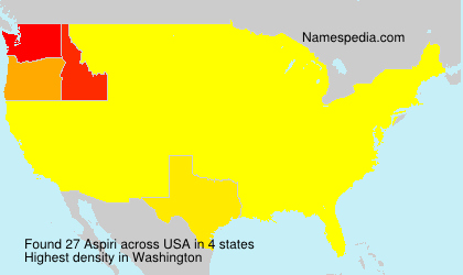 Surname Aspiri in USA Surname Aspiri in USA