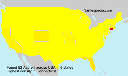 Surname Asprelli in USA Surname Asprelli in USA