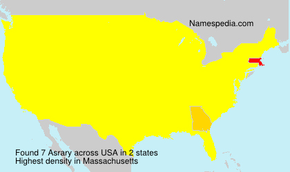 Surname Asrary in USA Surname Asrary in USA