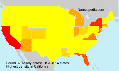Surname Assaly in USA Surname Assaly in USA