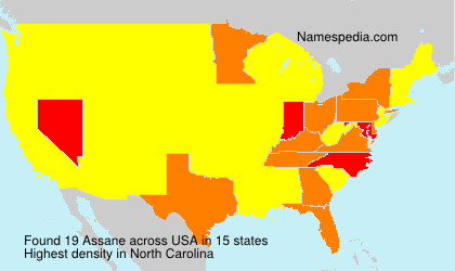 Surname Assane in USA Surname Assane in USA
