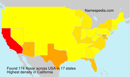 Surname Assar in USA Surname Assar in USA