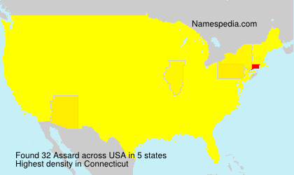 Surname Assard in USA Surname Assard in USA