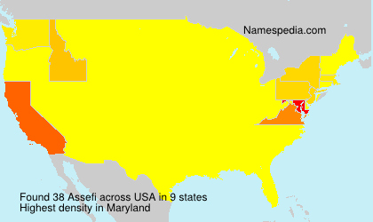 Surname Assefi in USA Surname Assefi in USA