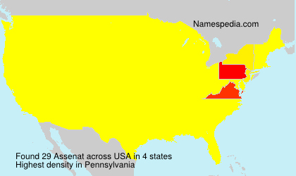 Surname Assenat in USA Surname Assenat in USA