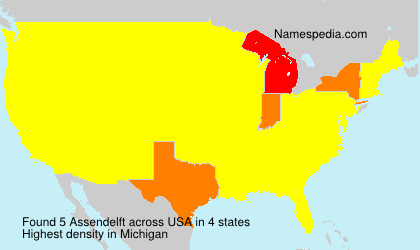 Surname Assendelft in USA Surname Assendelft in USA