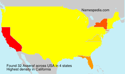 Surname Asseraf in USA Surname Asseraf in USA