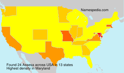 Surname Assesa in USA Surname Assesa in USA