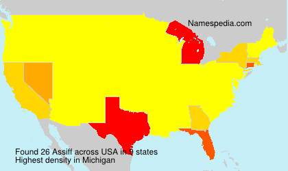 Surname Assiff in USA Surname Assiff in USA