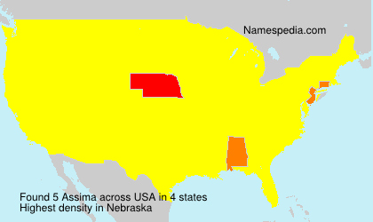 Surname Assima in USA