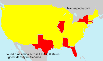 Surname Assimina in USA Surname Assimina in USA
