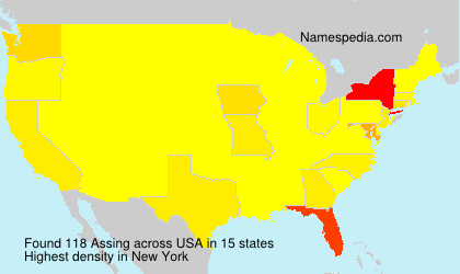 Surname Assing in USA