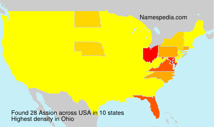 Surname Assion in USA Surname Assion in USA