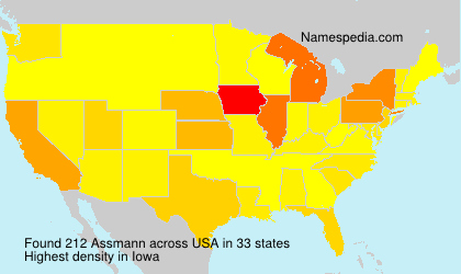 Surname Assmann in USA Surname Assmann in USA