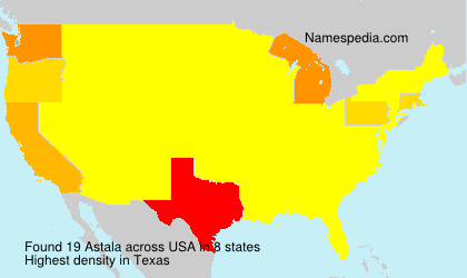 Surname Astala in USA Surname Astala in USA