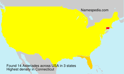 Surname Asteriades in USA Surname Asteriades in USA