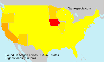 Surname Astgen in USA Surname Astgen in USA