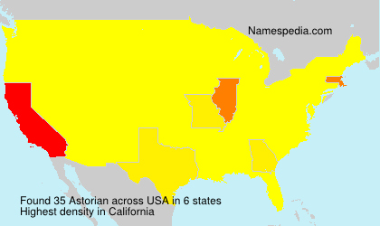 Surname Astorian in USA Surname Astorian in USA
