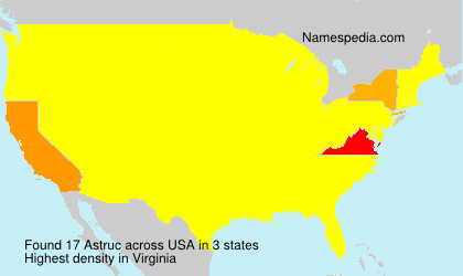Surname Astruc in USA Surname Astruc in USA