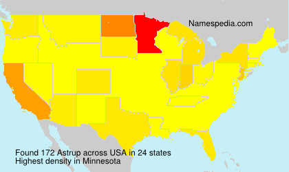 Surname Astrup in USA Surname Astrup in USA
