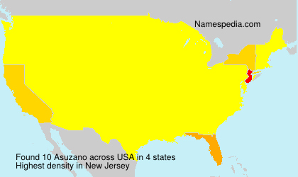 Surname Asuzano in USA Surname Asuzano in USA