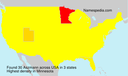 Surname Aszmann in USA Surname Aszmann in USA