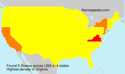 Surname Ataeva in USA Surname Ataeva in USA