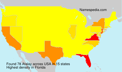 Surname Atalay in USA Surname Atalay in USA