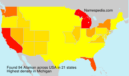 Surname Ataman in USA Surname Ataman in USA