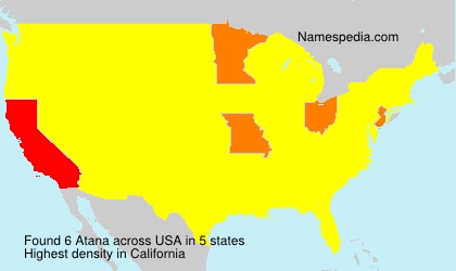 Surname Atana in USA Surname Atana in USA