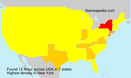 Surname Ataur in USA Surname Ataur in USA