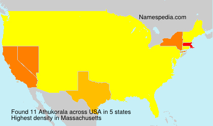Surname Athukorala in USA Surname Athukorala in USA