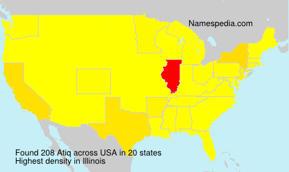 Surname Atiq in USA Surname Atiq in USA