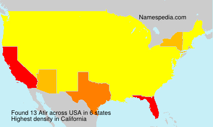 Surname Atir in USA Surname Atir in USA